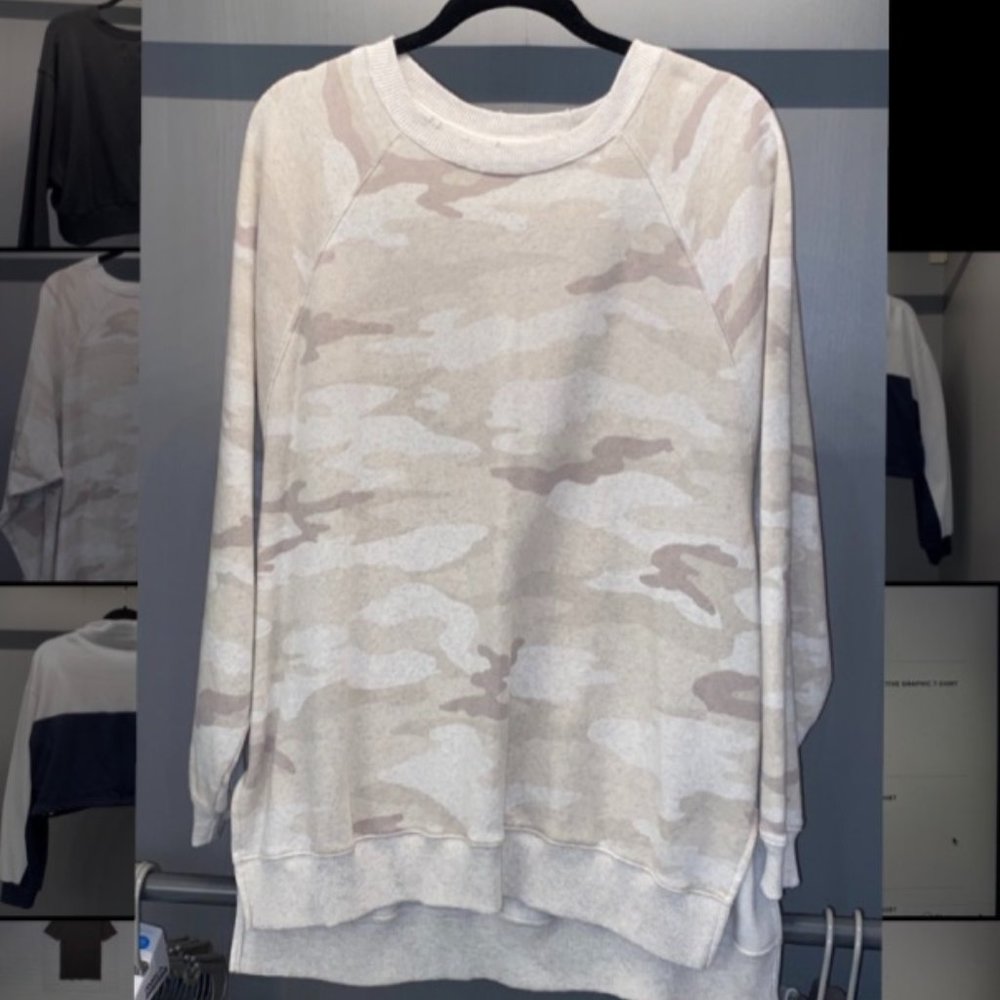 american eagle, oversized crew neck sweatshirt (L)